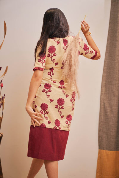 Soulful Pod Detachable Long Cotton and Hemp Dress – Womens Dress on Brown Living™. SKU: TCC - AW22 - 1191376. Img 3.