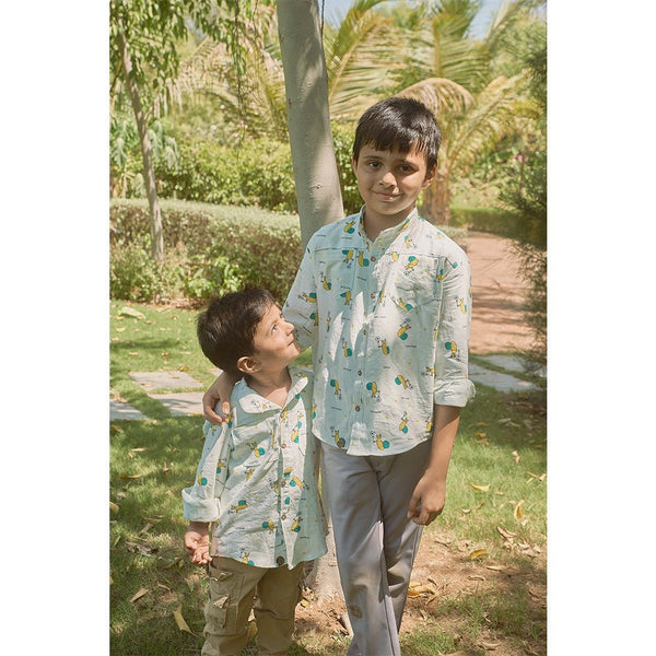 Buy Soulful Snails Boys Shirt | Shop Verified Sustainable Kids Shirts on Brown Living™