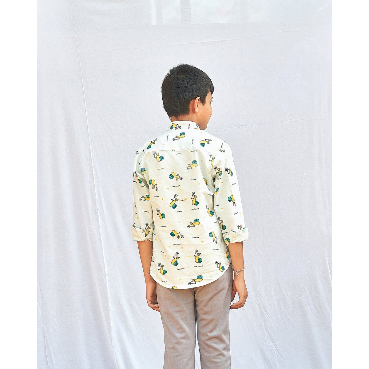 Soulful Snails Boys Shirt | Verified Sustainable by Brown Living™