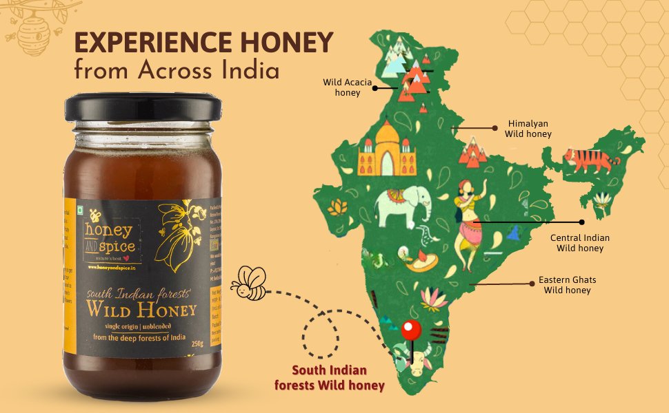 South Indian Wild Honey | Made In Small Batches | Verified Sustainable by Brown Living™