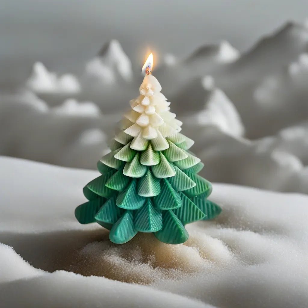 Soywax Christmas Tree Scented Candle - Lemongrass - 110gms | Verified Sustainable by Brown Living™