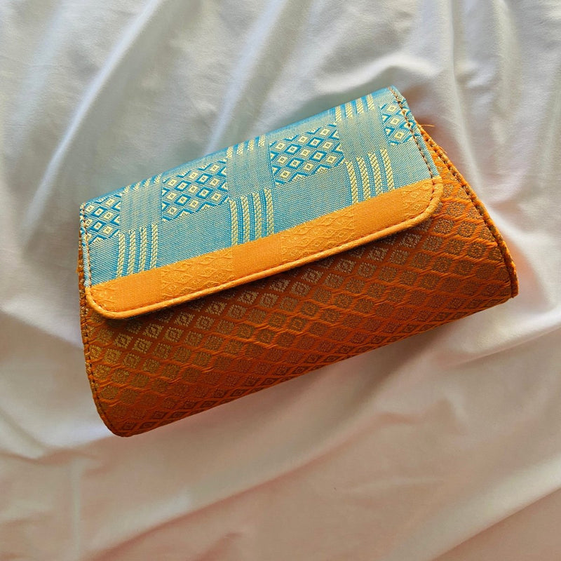 Buy Special Clutch Purse Small - Light Blue Flap | Shop Verified Sustainable Products on Brown Living