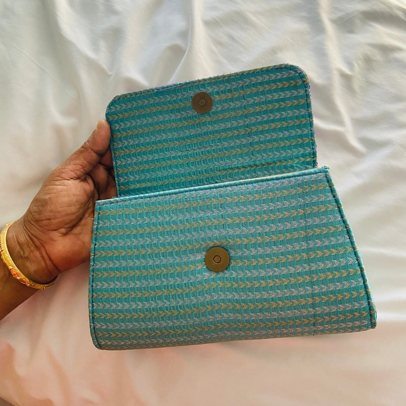 Buy Special Clutch Purse Small - Purple Flap | Shop Verified Sustainable Womens Handbag on Brown Living™