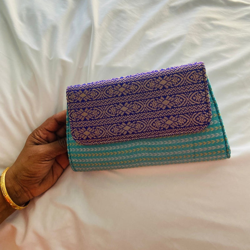 Buy Special Clutch Purse Small - Purple Flap | Shop Verified Sustainable Womens Handbag on Brown Living™