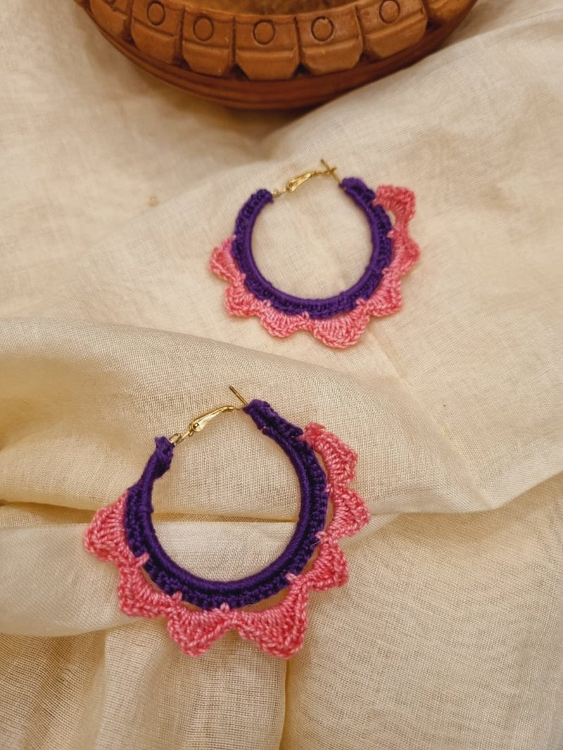 Buy Spicy Crochet Earrings | Handwoven earrings | Shop Verified Sustainable Womens Earrings on Brown Living™