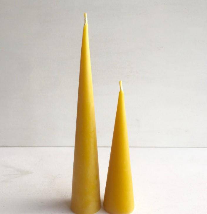 Buy Spire Canary Yellow Candle - Set of 4 | Shop Verified Sustainable Products on Brown Living