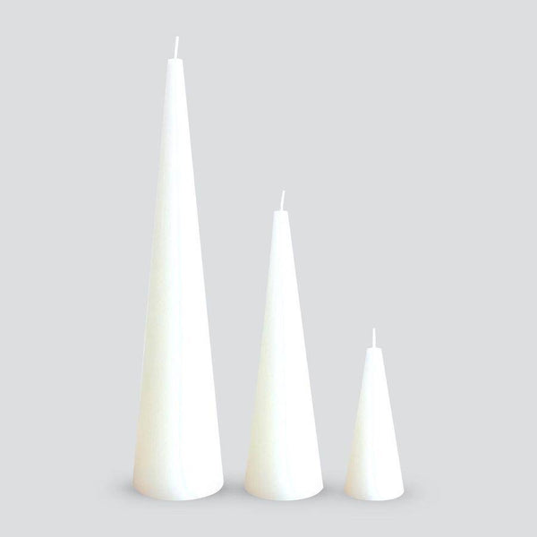 Buy Spire White Candle - Set of 3 | Shop Verified Sustainable Candles & Fragrances on Brown Living™