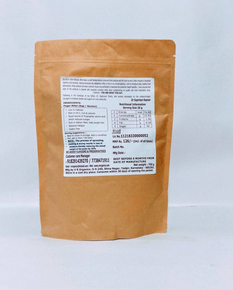Buy Sprouted Finger millet or Ragi 750 g | Shop Verified Sustainable Ready to Eat & Cook on Brown Living™