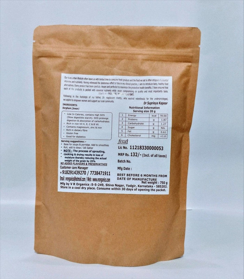 Buy Sprouted Sorghum or Jowar 750 g | Shop Verified Sustainable Products on Brown Living