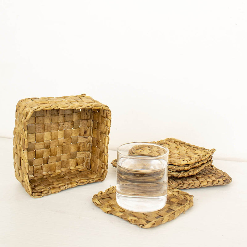 Buy Square Weave Coasters-Set of 6 | Shop Verified Sustainable Products on Brown Living