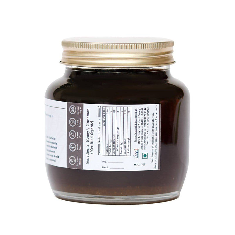 Buy Sri Lanka Cinnamon infused Honey - Raw Wild Forest Organic Bee Honey | Shop Verified Sustainable Honey & Syrups on Brown Living™