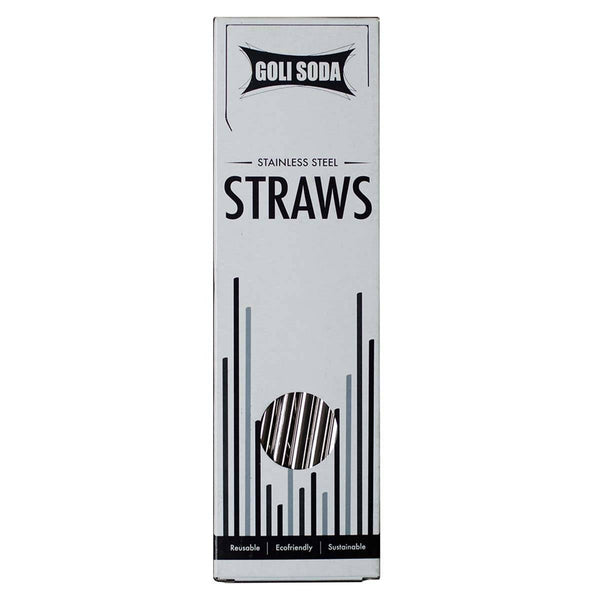 Buy Stainless Steel Bent Drinking Straws - Set of 10 - | Shop Verified Sustainable Products on Brown Living