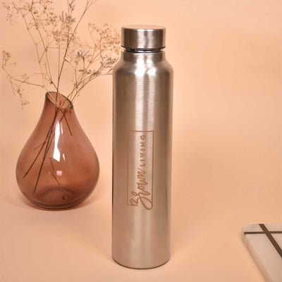 Stainless Steel Bottle | Easy Sip & Leak Proof | 1000ml – Bottles & Sippers on Brown Living™. SKU: BL - 29_BL4683. Img 3.