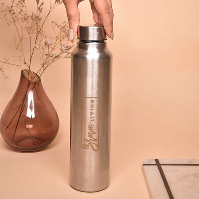 Stainless Steel Bottle | Easy Sip & Leak Proof | 1000ml – Bottles & Sippers on Brown Living™. SKU: BL - 29_BL4683. Img 1.