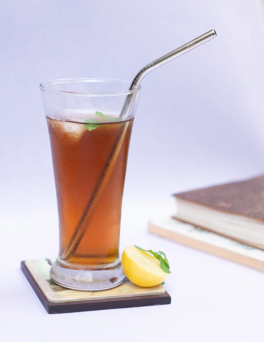 Stainless Steel Straw Skinny Bent | Verified Sustainable by Brown Living™