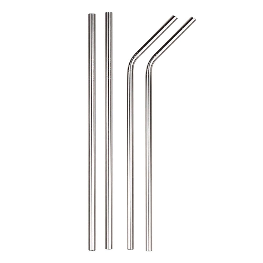 Buy Stainless Steel Straws (2 Straight + 2 Bent) Online on Brown Living ...