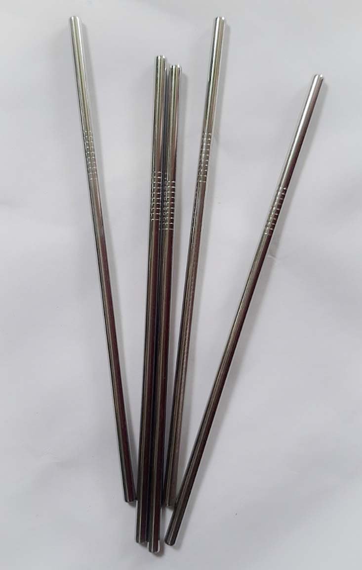 Stainless steel straws - with sisal cleaner | Verified Sustainable by Brown Living™