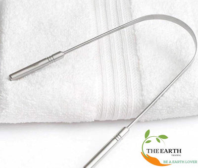 Stainless Steel Tongue Cleaner – Oral Care on Brown Living™. SKU: TET07. Img 5.