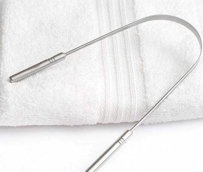 Stainless Steel Tongue Cleaner – Oral Care on Brown Living™. SKU: TET07. Img 1.