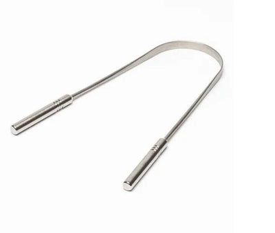 Stainless Steel Tongue Cleaner – Oral Care on Brown Living™. SKU: TET07. Img 3.