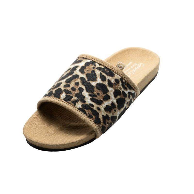 Stella Cheetah Sustainable and Vegan Slides | Verified Sustainable by Brown Living™