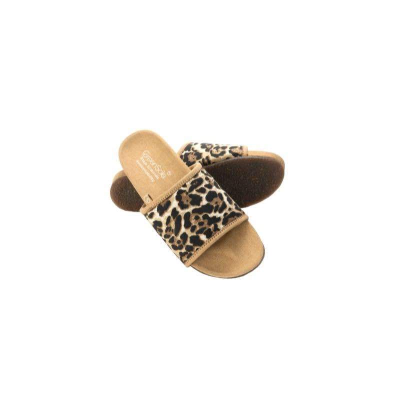 Stella Cheetah Sustainable and Vegan Slides | Verified Sustainable by Brown Living™