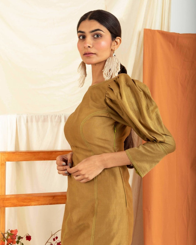 Buy Stella Moss Green Dress | Shop Verified Sustainable Womens Dress on Brown Living™