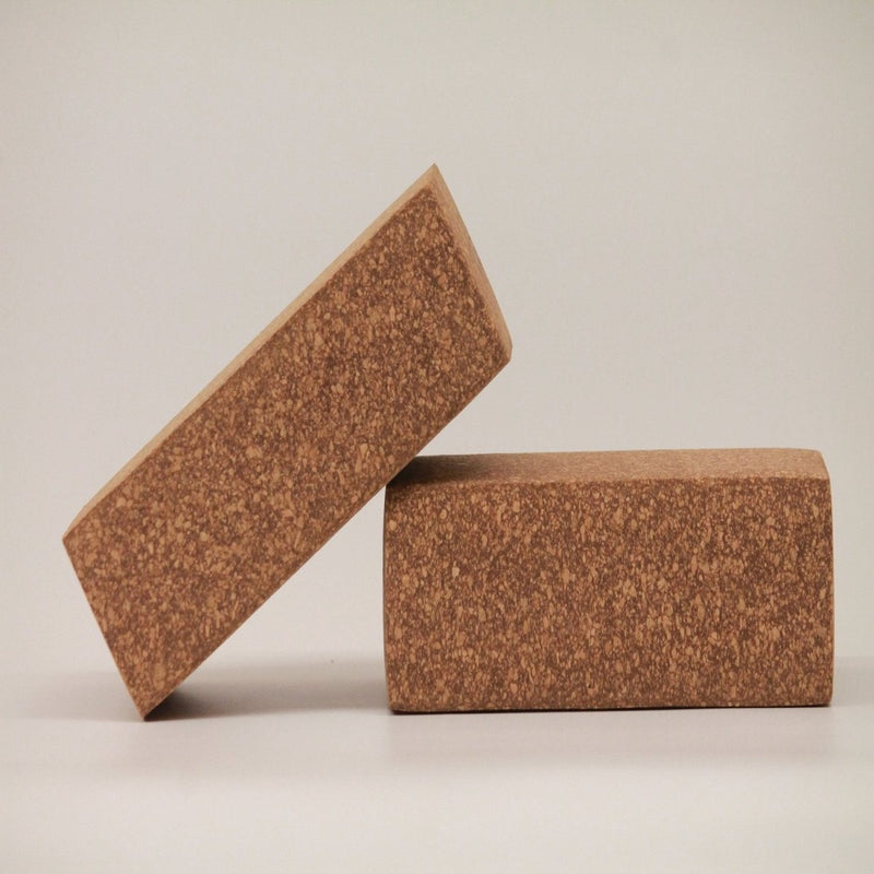 Buy Sthairya The Cork Yoga Bricks Set Of 2 | Shop Verified Sustainable Yoga Block on Brown Living™