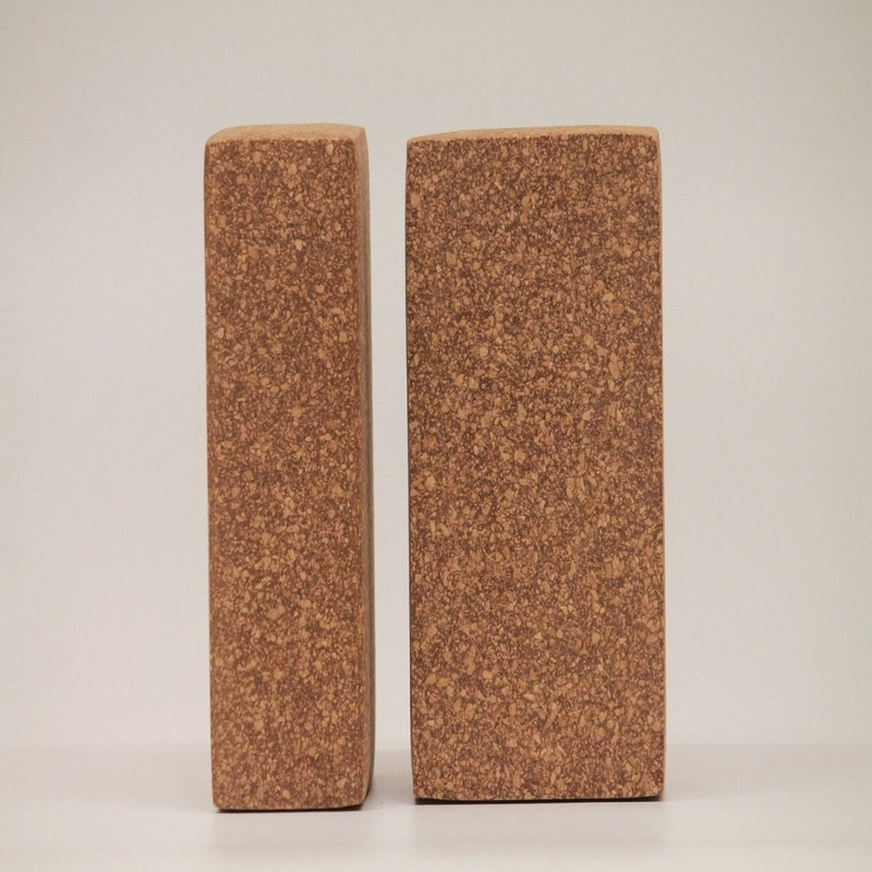 Buy Sthairya The Cork Yoga Bricks Set Of 2 | Shop Verified Sustainable Yoga Block on Brown Living™