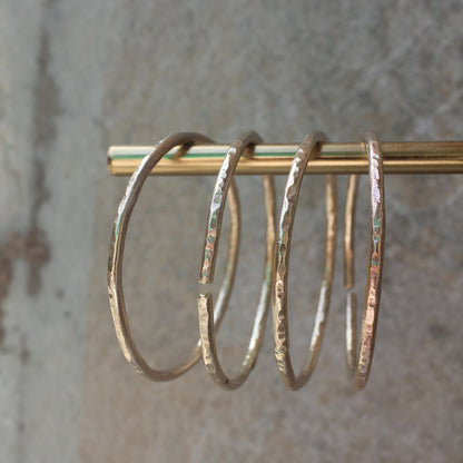 Stippling Brass Bangles - Set of 4 | Verified Sustainable by Brown Living™