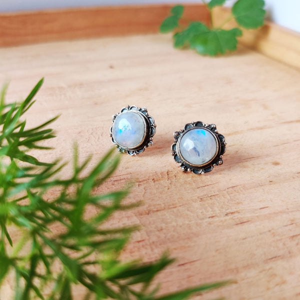 Buy Stone Bold 92.5 Silver Studs | Shop Verified Sustainable Womens earrings on Brown Living™