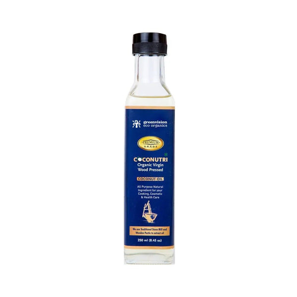 Buy Stone & Wood Pressed Organic Coconut Oil -Premium- 250 ml | Shop Verified Sustainable Hair Oil on Brown Living™