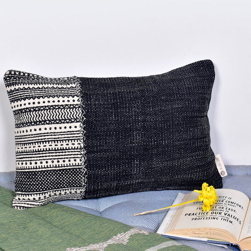 Buy Stonewash Embroidered Cushion Cover | Shop Verified Sustainable Products on Brown Living