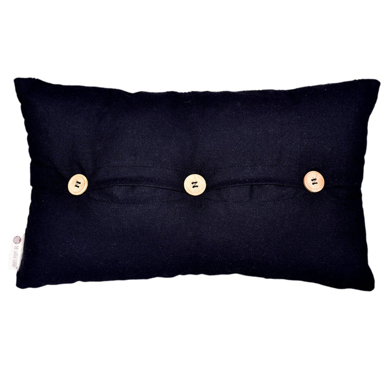 Buy Stonewash Embroidered Cushion Cover | Shop Verified Sustainable Covers & Inserts on Brown Living™