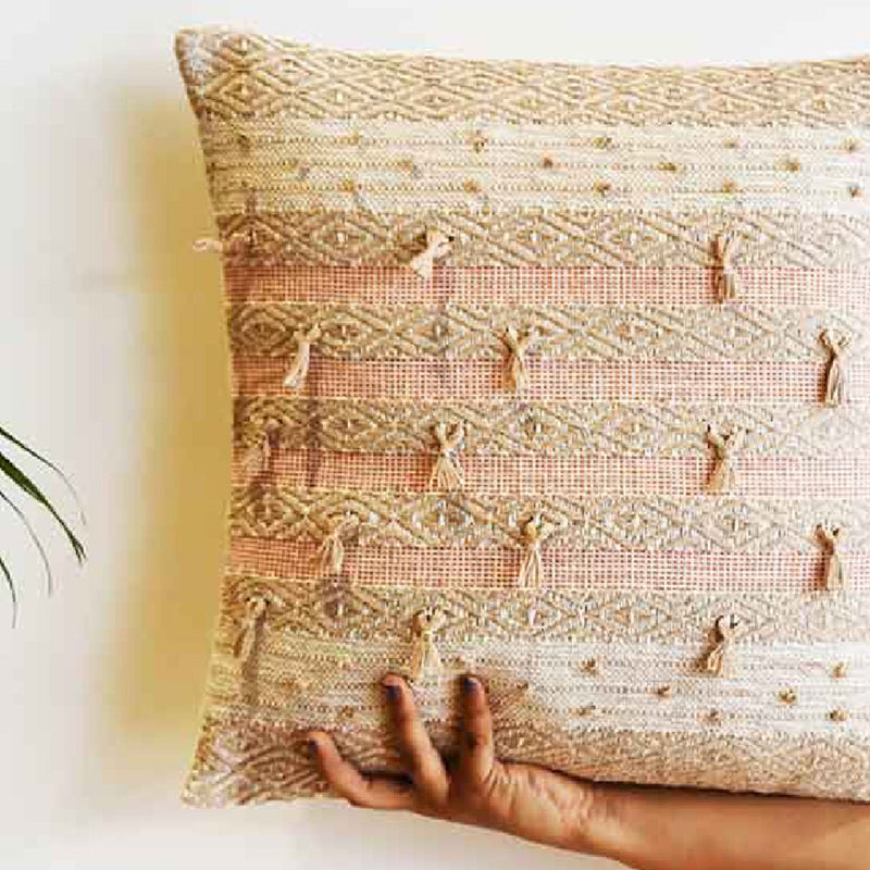 Buy Straighten Fringe Cushion Cover | Shop Verified Sustainable Covers & Inserts on Brown Living™