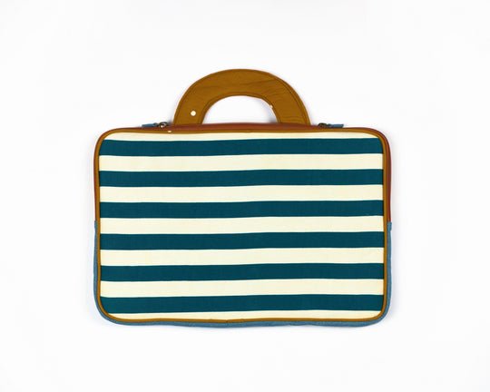 Buy Striped Laptop Sleeve | Upcycled | Shop Verified Sustainable Products on Brown Living