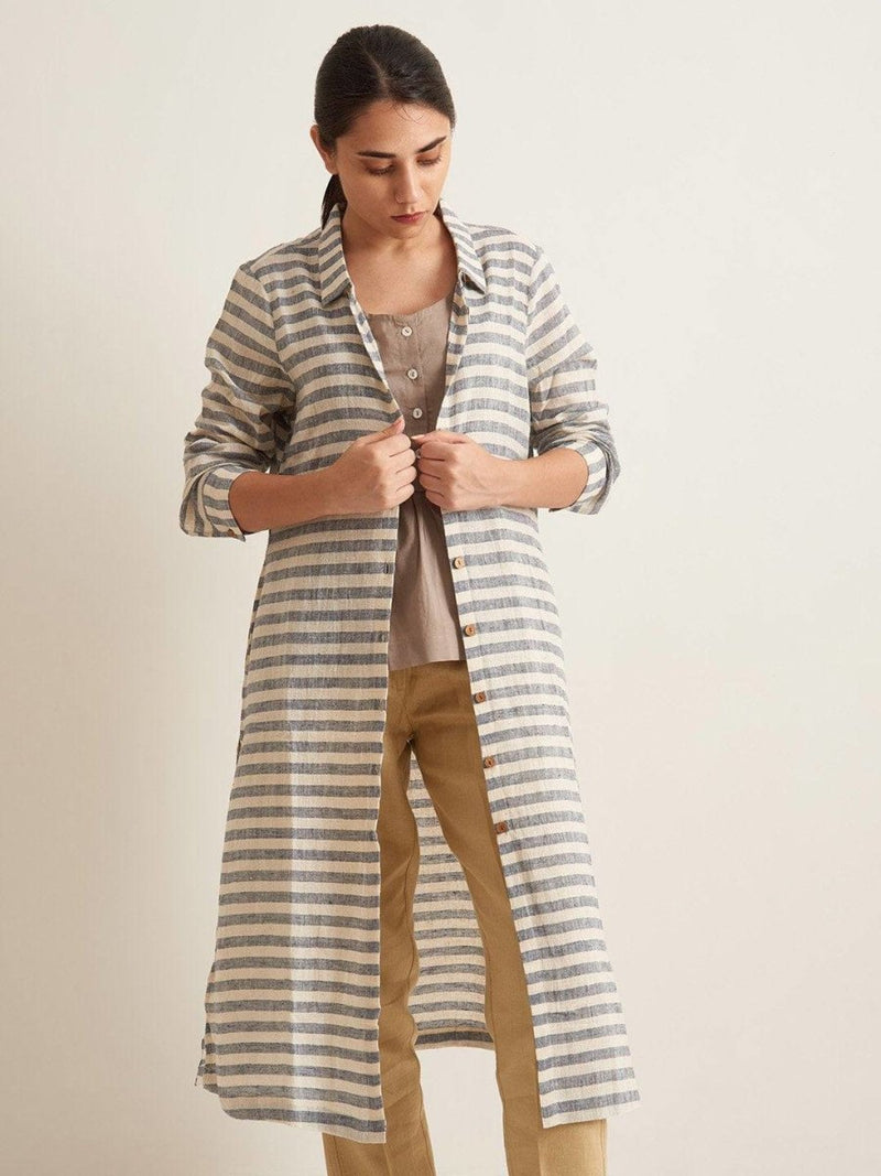 Buy Striped Shirt Tunic | Shop Verified Sustainable Products on Brown Living