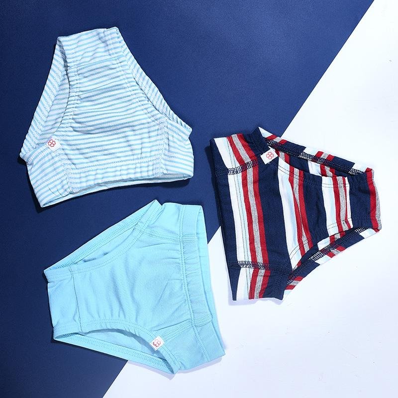 Buy Stripes Are Nice Boys Briefs - Pack of 3 | Shop Verified Sustainable Kids Inner Wear on Brown Living™