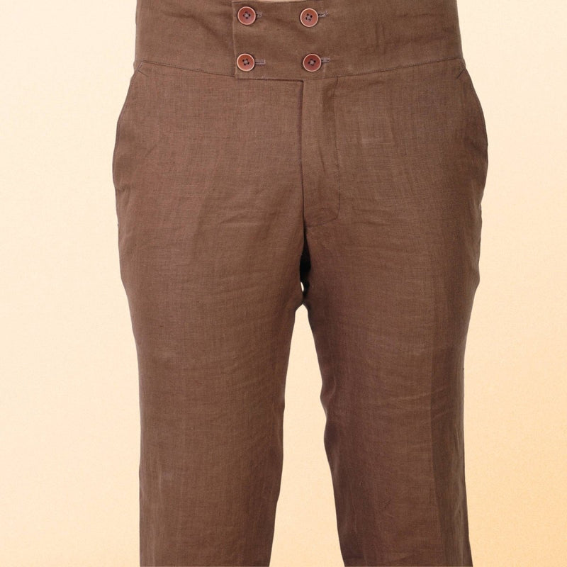 Buy Stylish Brown Hemp Trousers - Sophistication with a Twist | Shop Verified Sustainable Products on Brown Living