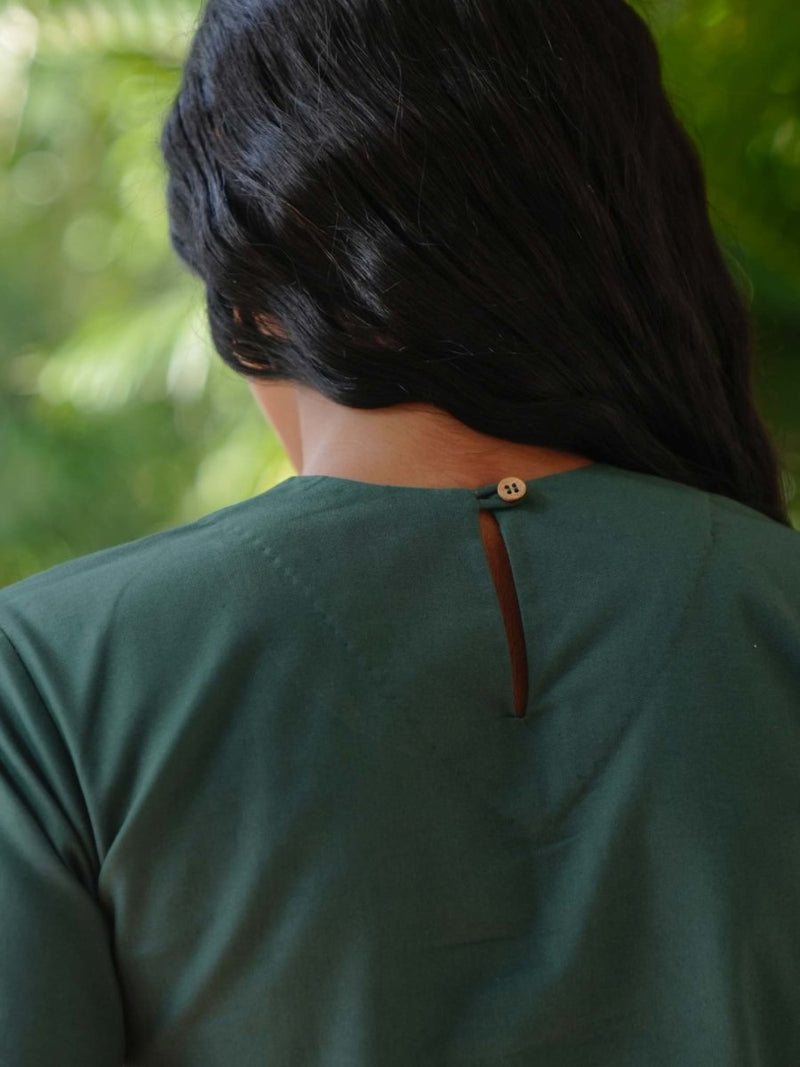 Buy Suma boxy top | Green | Shop Verified Sustainable Womens Top on Brown Living™