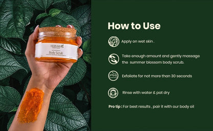 Summer Blossom - 100% Vegan Body Scrub - 200g | Verified Sustainable by Brown Living™