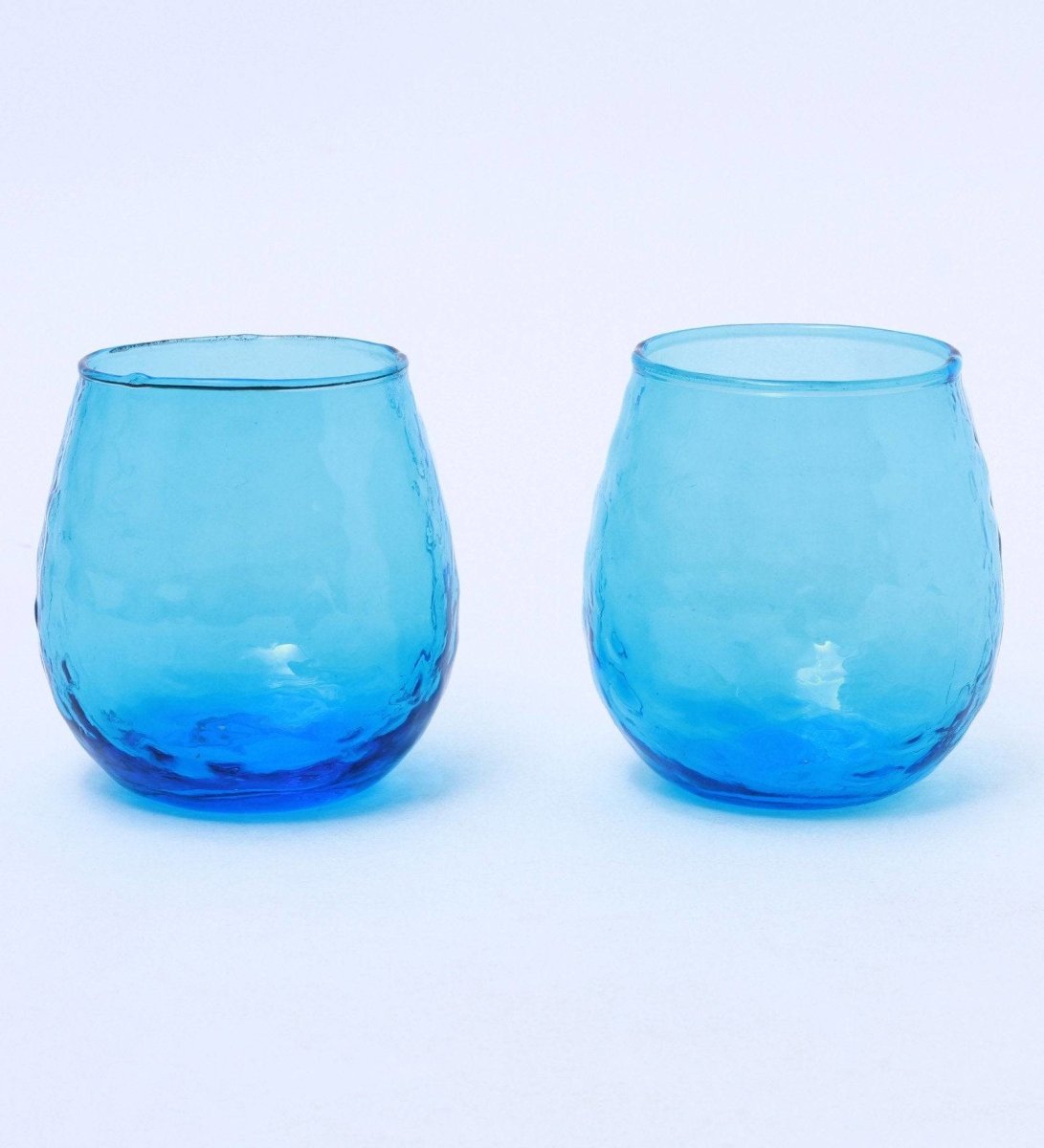 Summer Breeze - Juice Glasses - Blue - Set of 2 | Verified Sustainable by Brown Living™