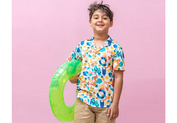 Buy Summer Daze Aloha Shirt | Shop Verified Sustainable Kids Shirts on Brown Living™