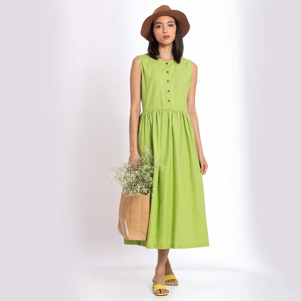 Buy Summer Green Dress | Shop Verified Sustainable Womens Dress on Brown Living™