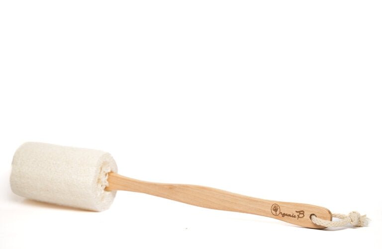 Sundried Desi Bottle Gourd Loofah with Teak Wood handle | Verified Sustainable Personal care on Brown Living™
