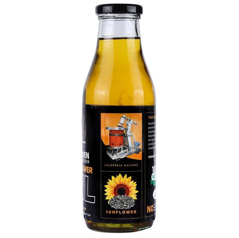 Buy Sunflower Oil - Wooden Cold Pressed | Shop Verified Sustainable Cooking Oils on Brown Living™
