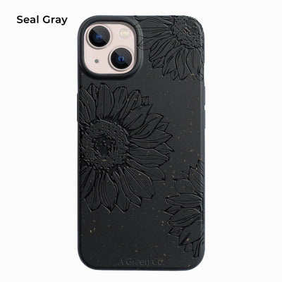 Sunflowers Biodegradable Eco - Friendly Phone Case / Mobile Cover – Tech Accessories on Brown Living™. SKU: SNFLWR - 13 - 001. Img 5.