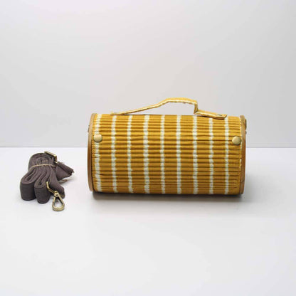 Sunny Pumpkin Round Clutch | Verified Sustainable by Brown Living™