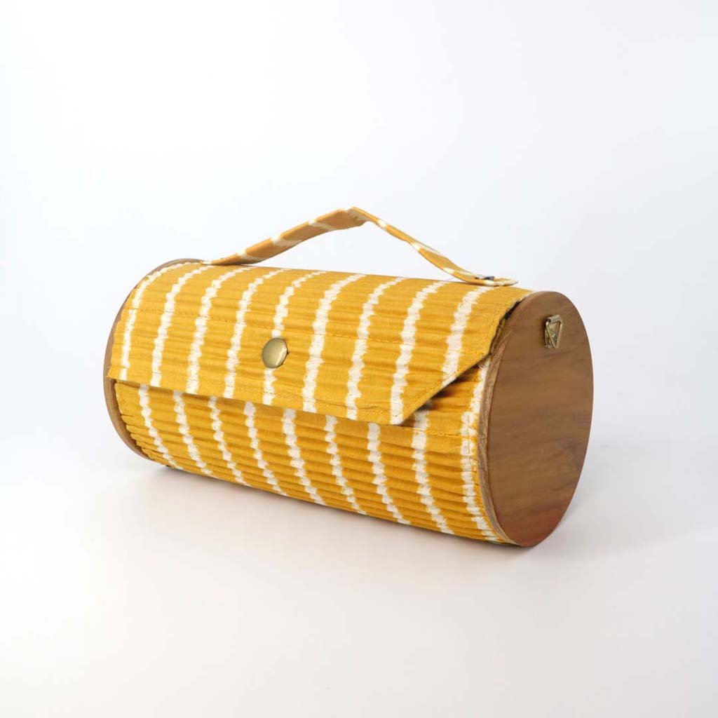 Sunny Pumpkin Round Clutch | Verified Sustainable by Brown Living™