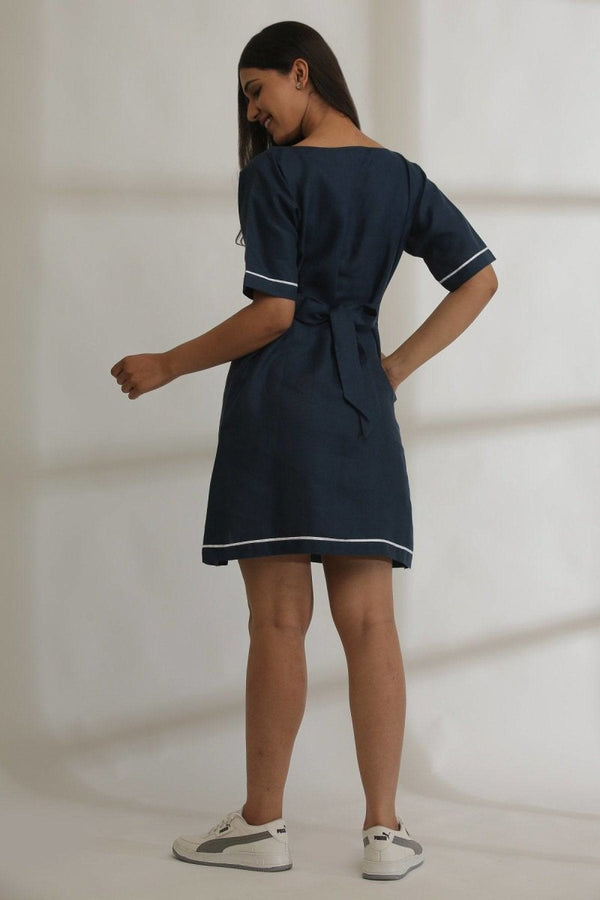 Buy Sunrise Slit Hemp Dress | Shop Verified Sustainable Products on Brown Living